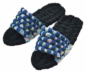 タカギ繊維 Panami 手芸キット 布ぞうり (黒×青)