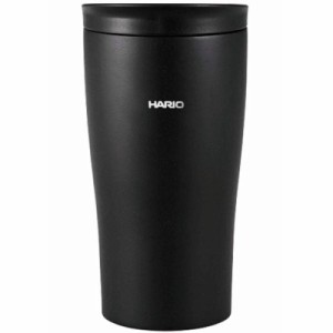 HARIO(ハリオ) タンブラー ブラック 300ml HARIO フタ付き保温タンブラー ステンレス プレゼント ギフト 贈り物 STF-300-B