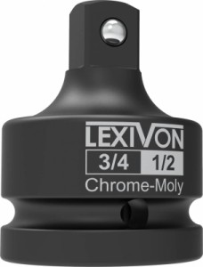 LEXIVONインパクトソケットアダプターと減速機4ピースセット| 1/4 - 3/8 - 1/2 インパクトドライバーコンバージョン、1/2 & 3/4 増減/減