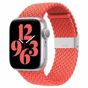 Apple Watch バンド ブレイデッドソロループ【工具不要 微調整可能】 装着感 アップルウォッチバンド Iwatch交換バンド 適応 iWatch Seri