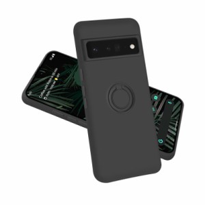 Google Pixel6 ケース リング付き シリコン 耐衝撃 ピクセル6 スタンド機能 リング 薄型 360回転 車載ホルダー 軽量 スマホケース 携帯カ