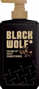 大正製薬 BLACK WOLF(ブラックウルフ) ボリュームアップ スカルプコンディショナー 黒髪に ハリ・コシを与え 立ち上がる強さ/髪と頭皮に