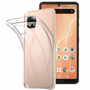 FOR AQUOS sense4-sense5G 用の ケースクリア 透明 TPU カバー FOR AQUOS sense4-sense5G 用のカバー クリアカバー 薄型 軽量 耐衝撃 擦