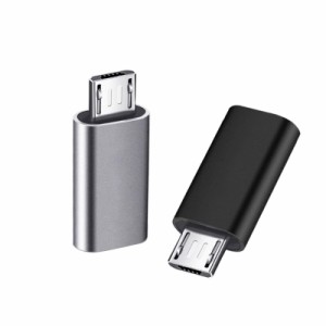 YFFSFDC マイクロUSB変換アダプター タイプC Micro USB 変換アダプタ 2個入り Type C メス to Micro USB オス 変換コネクタ 充電とデータ