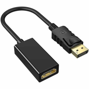 Displayport HDMI 変換アダプター、ABLEWE Type C HDMI変換アダプター (Black DP HDMI変換)
