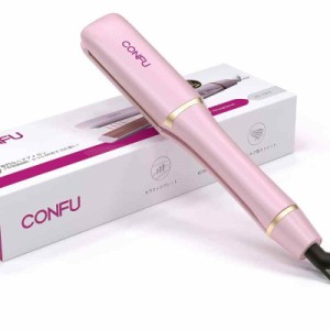 CONFU ヘアアイロン ストレート 38mm ストレートヘア ワイヤレス ヘアアイロン 持ち運び 3段階温度調整 MAX210°