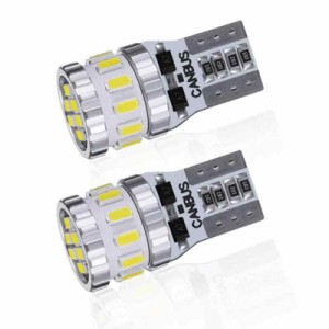 【24V車専用】T10 LED ホワイト 爆光 キャンセラー内蔵 LED T10 車検対応 3014LEDチップ18連 ポジション/ライセンスランプ/ナンバー灯/ル