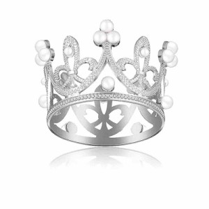 BTtime 王冠 プリンセス ティアラ ミニ 小さなカップケーキクラウン 結婚式プリンセスパーティー誕生日 可愛い ーンパール ティアラ ケー