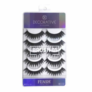 DECORATIVE EYES(デコラティブアイズ) DECORATIVE EYELASH デコラティブアイラッシュ つけまつげ 上まつげ用 FLASHシリーズ BRUSH ブラッ