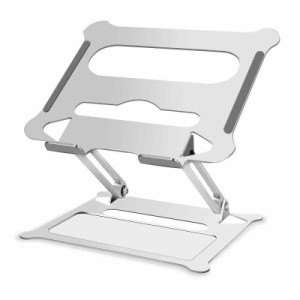 Miady ノートパソコンスタンド PCスタンド タブレットスタンド iPadスタンド 折りたたみ式 滑り止め アルミ合金製 高さ/角度調整可能 軽