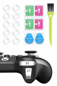 スティック保護リング スティック用プロテクトリング 削れ防止 白い粉対策 PS5 PS4 Switchプロコン 各種コントローラー適用 (クリア(10個