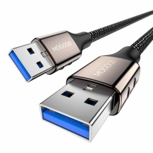 MOGOOD USB 3.0オスからオスへUSBオスからメスへUSBケーブルUSBケーブルUSBエクスパンダUSBからUSBケーブルはノートパソコン冷却パッド、