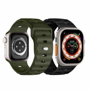 [Suitisbest] コンパチブル Apple watch バンド 49mm 45mm 44mm 42mm アップルウォッチバンド スポーツバンド Apple watch シリコンベル