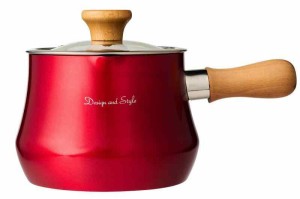 D&S ディーアンドエス 様々な料理に使えるマルチポット フッ素コーティング 片手鍋 フライパン 底が広い設計なので揚げ物したときに油が