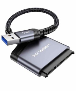 JSAUX SATA USB変換アダプター 2.5インチSSD /HDD用 SATA3 ケーブル コンバーター 5Gbps 高速 SATA USB3.0変換ケーブル (グレー)