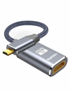 Snowkids マイクロHDMI - HDMI ケーブル 30cm Micro HDMI to HDMI変換アダプター micro type D 4K GoPro7 6 5/Transformer/Yogaなどに対
