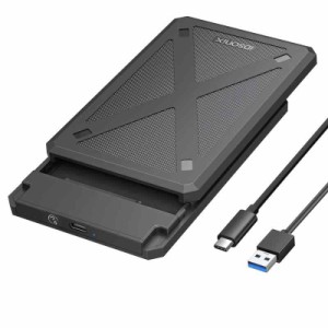 IDSONIX 2.5インチ HDD ケース SSD 外付けハードディスクケース HDD/SSD両対応 7mm-9.5mm厚までSATA接続のHDD及びSSD取付可能 usb3.0 UAS