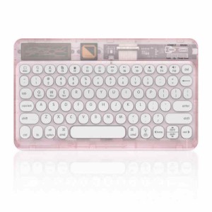 DOKYW Bluetooth キーボード ワイヤレス ipad キーボード Bluetooth Keyboard 無線 小型 薄型 透明 ワイヤレス キーボード iOS/Android/W