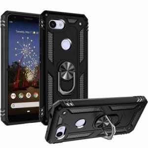 【WYEPXOL】 Google Pixel 3a ケース リング付き 対応 落下衝撃吸収 TPU PC 米軍MIL規格 二重構造 スマホケース グーグル ピクセル 3a カ