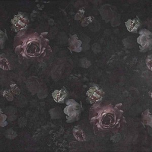 VEELIKE 壁紙シール 花柄 リメイクシート レトロ インテリアシール ピンクの牡丹 (44.5x300cm, 240-BP)