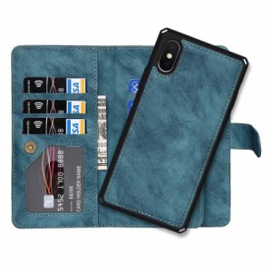 [Pelanty] FTLLK 2in1 leather wallet for iPhone X (iPhone X/XS, 02-ブルー)
