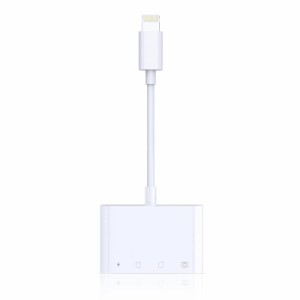 iPhone Lightning SDカードカメラリーダー [Apple MFi認証品] 最大1TB対応 iPhone カメラアダプタ カメラカードリーダー SD/TFカード 変