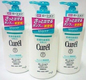 《セット販売》　花王 キュレル ローション ポンプタイプ (410mL)×3個セット ボディローション 全身用乳液 curel　医薬部外品