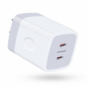 Viviber 40W (PD充電器 USB-C 2ポート) Type-C 急速充電器 タイプCコンセントPSE適合商品純正 ACアダプター iPhone15 電源アダプター タ