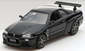 京商 1/64 ニッサン スカイライン GT-R VスペックII ブラック K06084BK 完成品