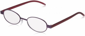 ULTRA Flat READER 超 薄型 軽量 老眼鏡 (専用スリムケース付き) (レディースパープル, 度数+2.0)