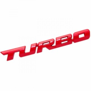 CarOver  3D メタル  汎用 TURBO ステッカー ターボ 車 車用 立体 かっこいい 文字 英語 ロゴ バイク おしゃれ シール デカール スポーツ