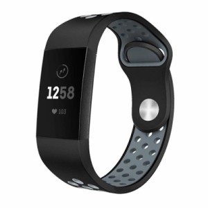 バンド コンパチブル 適応 Fitbit Charge 4/Charge 3/Charge3 SE，シリカゲルバンド スポーツシリコンストラップリストバンド交換バンド