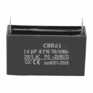 CBB61コンデンサ350VAC 10UF、50/60Hzファンモーター起動プラスチックコンデンサ、発電機コンデンサ