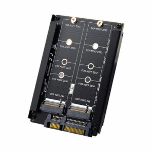 xiwai NGFF MSATA - USB C アダプター、デュアル MSATA Mini-SATA SSD カード JBOD Raid0 スパンブリッジ - USB C 2.5 インチ SATA コン