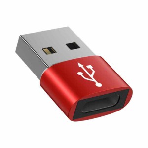 USB 2.0 USB A-C アダプタ (1, レッド)