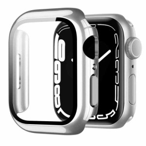 YOFITAR Apple Watch 9/8/7用ケース 光沢 金属感-H0524 (ブリビアントシルバー, 45mm)