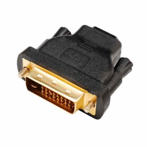DTECH 双方向伝送 HDMI DVI-D 変換 アダプター HDMI メス to DVI (24+1) オス コンバーター HDMI DVI 変換 コネクタ HDMI DVI 24ピン 中