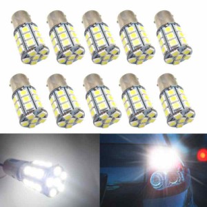 HooMoo 24V車用 S25シングル/G18 （1156 BA15s）27連 LED 電球 トラック デコトラ ダンプ バス 大型車用 バルブ ウインカー マーカー球 