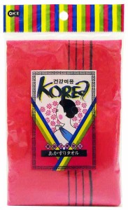 オーエ KO(韓国式) あかすりタオル レッド