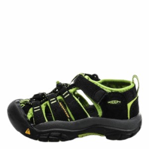 KEEN(キーン) キッズサンダル NEWPORT H2(15.0~19.5cm)(旧モデル) ニューポート エイチツー ユニセックス子供 (ブラック/ライムグリーン,