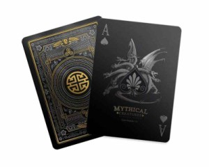 Mythical Creatures - Black Silver & Gold Edition Playing Cards by Gent Supply Co