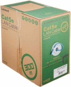 エレコム LANケーブル 300m 自作用 RoHS指令対応 CAT5e ブルー LD-CT2/BU300/RS