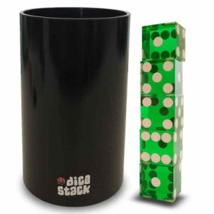 Dice Stack サイコロスタッキングプロカップセット - プロフェッショナルストレートカップ レーザーエッジ 19mm リアルカジノダイス 5個