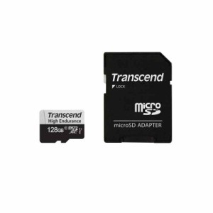 Transcend 高耐久 microSDカード 128GB UHS-I U1 Class10 ドライブレコーダー セキュリティカメラ用 SDカード変換アダプタ付 TS128GUSD35