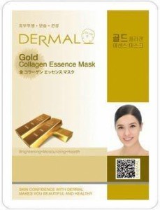 シートマスク 金 100枚セット ダーマル(Dermal) フェイス パック