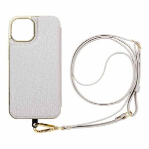 UNiCASE MAELYS LOUNA Cross Body Case シリーズ (iPhone14 13, シルバー)