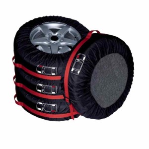 タイヤカバー タイヤバッグ タイヤ収納 屋外 紫外線 (M-直径70cm, ブラック)
