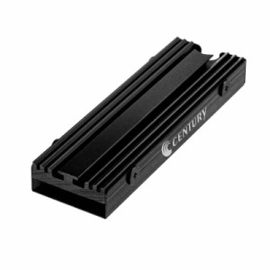 センチュリー M.2 SSD専用ヒートシンク PS5増設スロット取付確認済み CAHPS-M2_FP ブラック