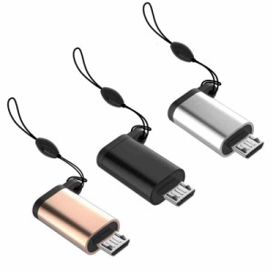USB Type C to Micro USB 変換アダプター 充電 データ転送 タイプC マイクロ USB 変換アダプタ アルミニウム合金 紛失防止 USB-C 変換コ