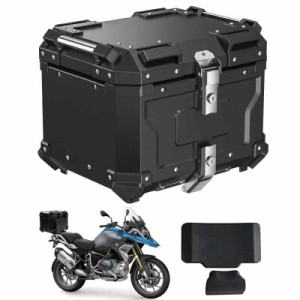 WANDA バイク用リアボックス リアボックス 【純粋アルミ製 45L/55L/65L/80L 大容量 完全防水】 ステンレスヒンジ使用 トップケース バイ